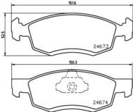 8DB 355 013-951 - Klocki hamulcowe HELLA PAGID 