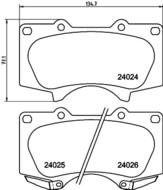 8DB 355 014-121 - Klocki hamulcowe HELLA PAGID 