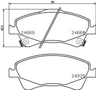 8DB 355 014-881 - Klocki hamulcowe HELLA PAGID 