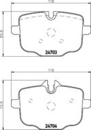 8DB 355 014-361 - Klocki hamulcowe HELLA PAGID 