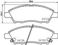 8DB 355 014-071 - Klocki hamulcowe HELLA PAGID 