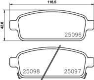 8DB 355 015-221 - Klocki hamulcowe HELLA PAGID 