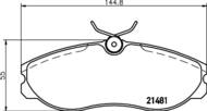 8DB 355 016-651 - Klocki hamulcowe HELLA PAGID 