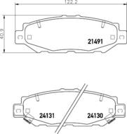 8DB 355 016-751 - Klocki hamulcowe HELLA PAGID 