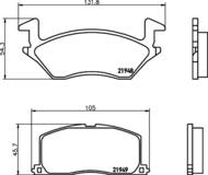 8DB 355 016-781 - Klocki hamulcowe HELLA PAGID 