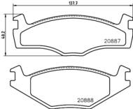 8DB 355 017-501 - Klocki hamulcowe HELLA PAGID 