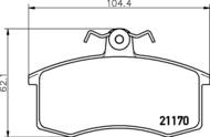 8DB 355 017-731 - Klocki hamulcowe HELLA PAGID 