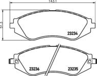 8DB 355 017-141 - Klocki hamulcowe HELLA PAGID 