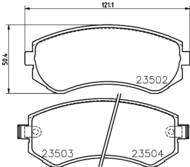 8DB 355 017-201 - Klocki hamulcowe HELLA PAGID 