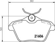 8DB 355 018-291 - Klocki hamulcowe HELLA PAGID 