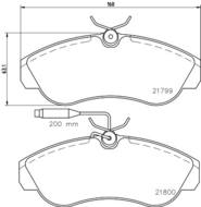 8DB 355 018-151 - Klocki hamulcowe HELLA PAGID 