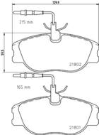 8DB 355 018-171 - Klocki hamulcowe HELLA PAGID 