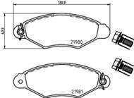 8DB 355 019-311 - Klocki hamulcowe HELLA PAGID 