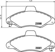 8DB 355 019-291 - Klocki hamulcowe HELLA PAGID 