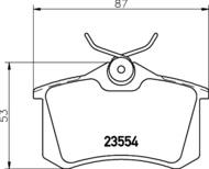 8DB 355 019-911 - Klocki hamulcowe HELLA PAGID 