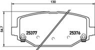 8DB 355 020-311 - Klocki hamulcowe HELLA PAGID 