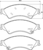 8DB 355 020-781 - Klocki hamulcowe HELLA PAGID 