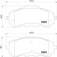 8DB 355 021-321 - Klocki hamulcowe HELLA PAGID 