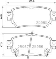 8DB 355 021-491 - Klocki hamulcowe HELLA PAGID 