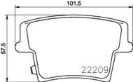 8DB 355 023-101 - Klocki hamulcowe HELLA PAGID 