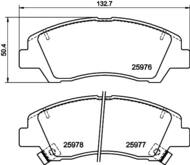 8DB 355 023-001 - Klocki hamulcowe HELLA PAGID 