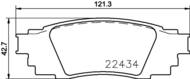 8DB 355 025-121 - Klocki hamulcowe HELLA PAGID 