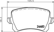 8DB 355 025-331 - Klocki hamulcowe HELLA PAGID 