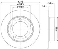 8DD 355 100-381 - Tarcza hamulcowa HELLA PAGID 