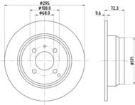 8DD 355 102-911 - Tarcza hamulcowa HELLA PAGID 