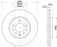 8DD 355 103-631 - Tarcza hamulcowa HELLA PAGID 