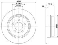 8DD 355 103-701 - Tarcza hamulcowa HELLA PAGID 