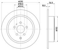 8DD 355 104-461 - Tarcza hamulcowa HELLA PAGID 