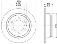 8DD 355 106-021 - Tarcza hamulcowa HELLA PAGID 