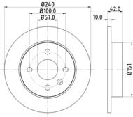 8DD 355 106-091 - Tarcza hamulcowa HELLA PAGID 