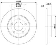 8DD 355 110-401 - Tarcza hamulcowa HELLA PAGID 