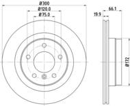 8DD 355 111-281 - Tarcza hamulcowa HELLA PAGID 