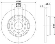 8DD 355 112-141 - Tarcza hamulcowa HELLA PAGID 