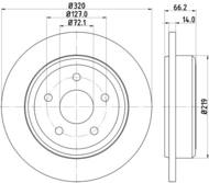 8DD 355 115-501 - Tarcza hamulcowa HELLA PAGID 