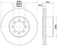 8DD 355 117-481 - Tarcza hamulcowa HELLA PAGID 