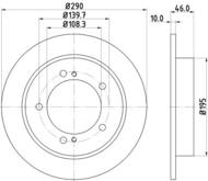 8DD 355 117-941 - Tarcza hamulcowa HELLA PAGID 