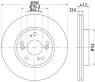 8DD 355 118-131 - Tarcza hamulcowa HELLA PAGID 