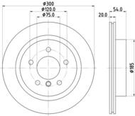 8DD 355 123-011 - Tarcza hamulcowa HELLA PAGID 