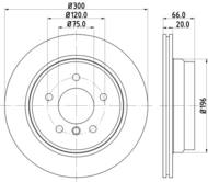 8DD 355 129-331 - Tarcza hamulcowa HELLA PAGID 