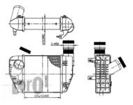 003-018-0002 - Chłodnica powietrza DEPO (intercooler) VAG AUDI A6 2.0TDI/TFSI (4F) 04-08