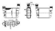 003-018-0008 - Chłodnica powietrza DEPO (intercooler) VAG A4 (00-) 2.0TDI-2.0TFSi