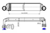 004-018-0001 - Chłodnica powietrza DEPO (intercooler) BMW E46 (98-) 318d