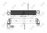 004-018-0008 - Chłodnica powietrza DEPO (intercooler) BMW 5 03-