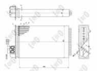 008-015-0003 - Nagrzewnica DEPO CHRYSLER TOWN & COUNTRY II 2.0i