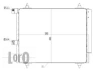 009-016-0025 - Skraplacz klimat.DEPO +osuszacz PSA C8 02- 2.0HDI JUMPY (07-) FIAT SCUDO 07-