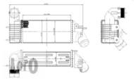 009-018-0003 - Chłodnica powietrza DEPO (intercooler) PSA C5 01- 2.0HDI 406/607